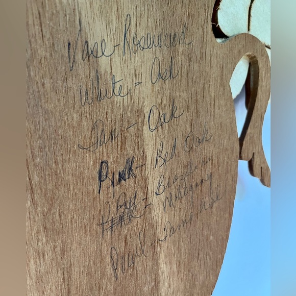 VTG Mixed Wood Handcrafted 70s Wall Art Flowers Cattails Boho Decor Mahogany - Picture 6 of 6